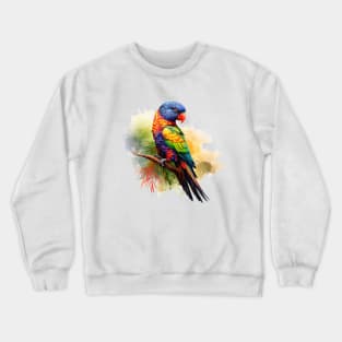 Rainbow Lorikeet Crewneck Sweatshirt